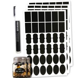 Premium etiketter mini med griffelyta 144 st